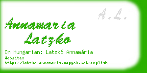 annamaria latzko business card